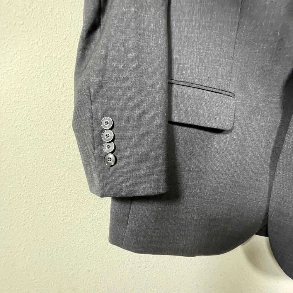 Jos. A. Bank Blazer Men 40 Short Gray Office Travel 1905 Tailored Fit Wool brrr°